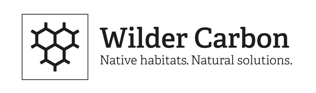 The logo for wilder carbon native habitat natural solutions